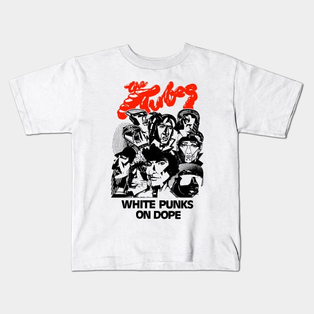 THE TUBES BAND Kids T-Shirt by rahobisona